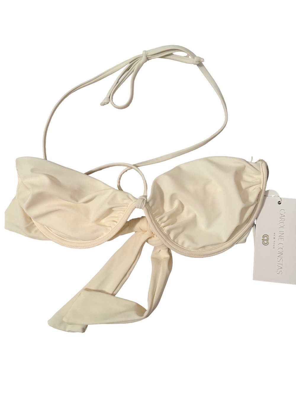 Caroline Constas Ivory Bikini Set S NWT - Picture 5 of 11